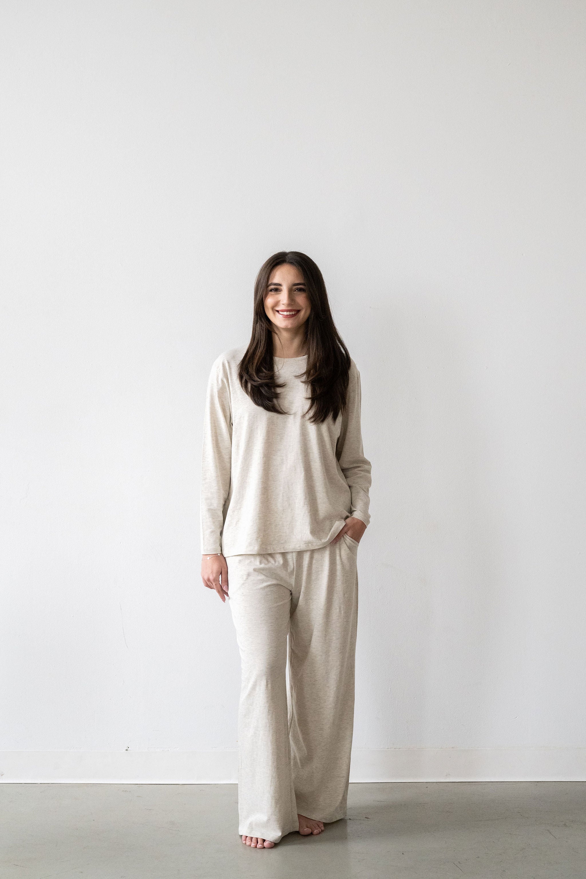 *PRE-ORDER* Women's Long Set - HEATHER OATMEAL