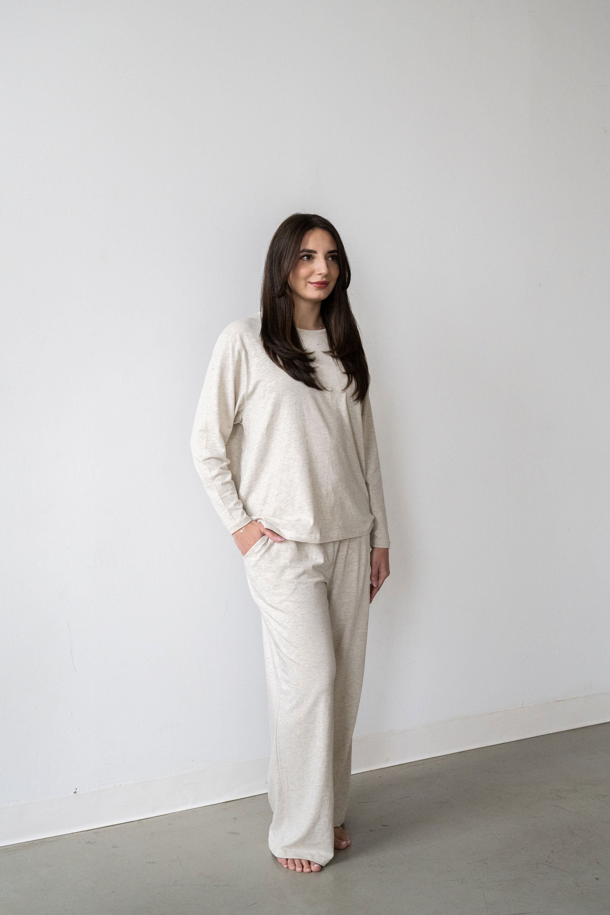 *PRE-ORDER* Women's Long Set - HEATHER OATMEAL